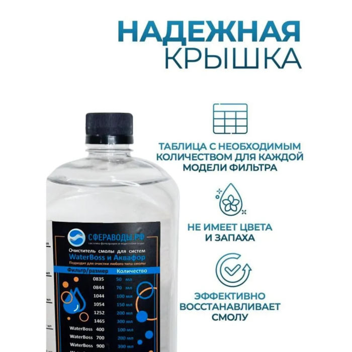 WaterBoss ОС — надежный очиститель для ионообменной смолы